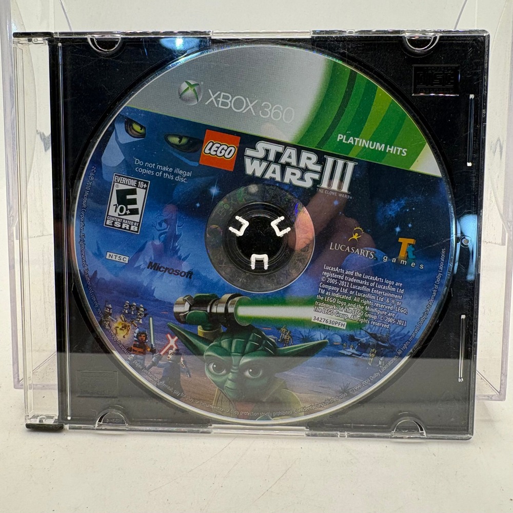 LEGO Star Wars III The Clone Wars Xbox 360 Platinum Hits Disc Only‎ NTSC 2011